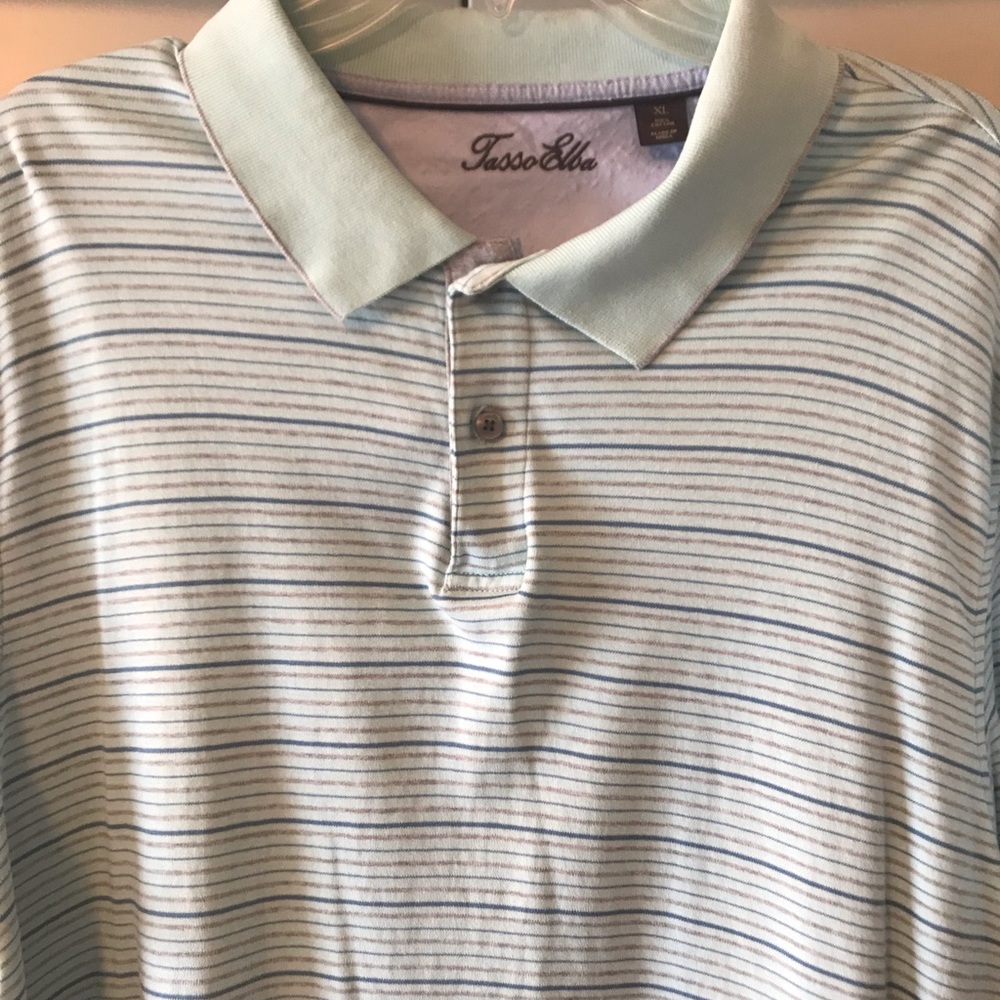 Men’s Tasso Elba Polo Dress shirt Excellent!